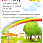 Pool Party Printable Invitation Templates