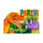 Prehistoric Dinosaur Birthday Invitations Blank