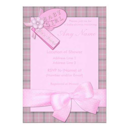 Pretty Baby Shower Invitations