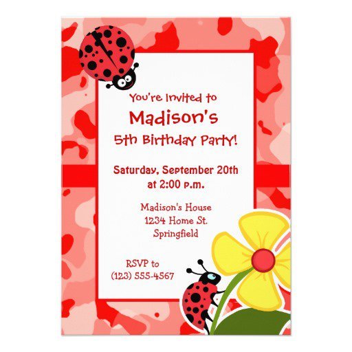 Pretty In Pink Birthday Invitations