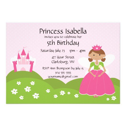 Princess Scroll Invitation Templates