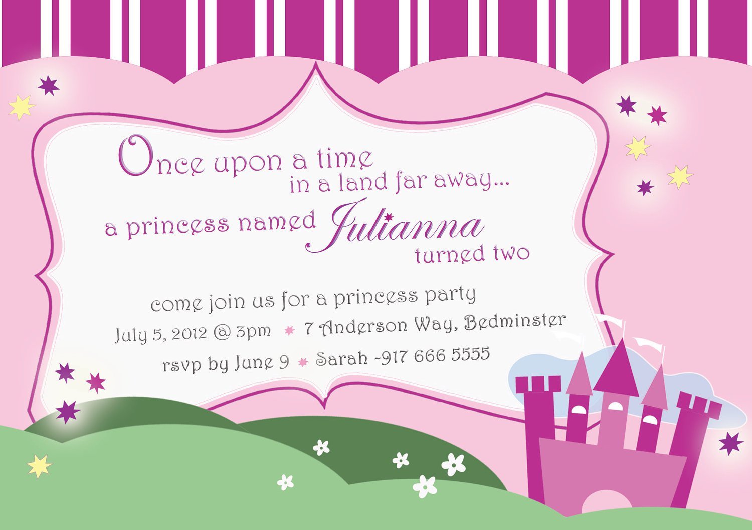 Princess Tea Party Invitations Free Printable