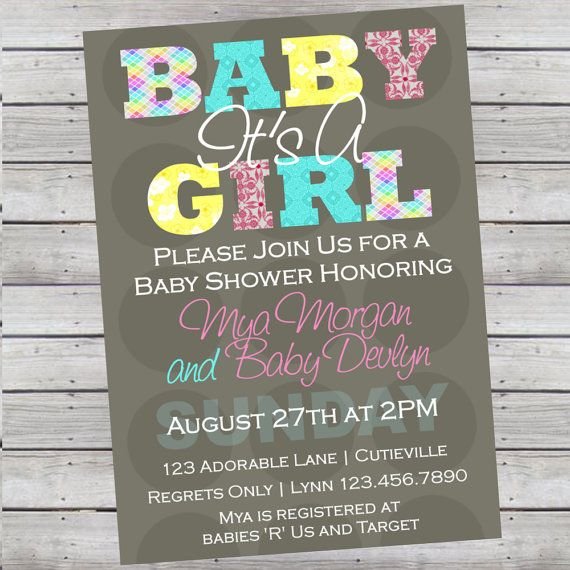 Print Own Invitations Baby Shower