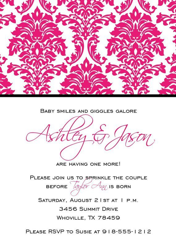 Print Your Own Invitation Sets