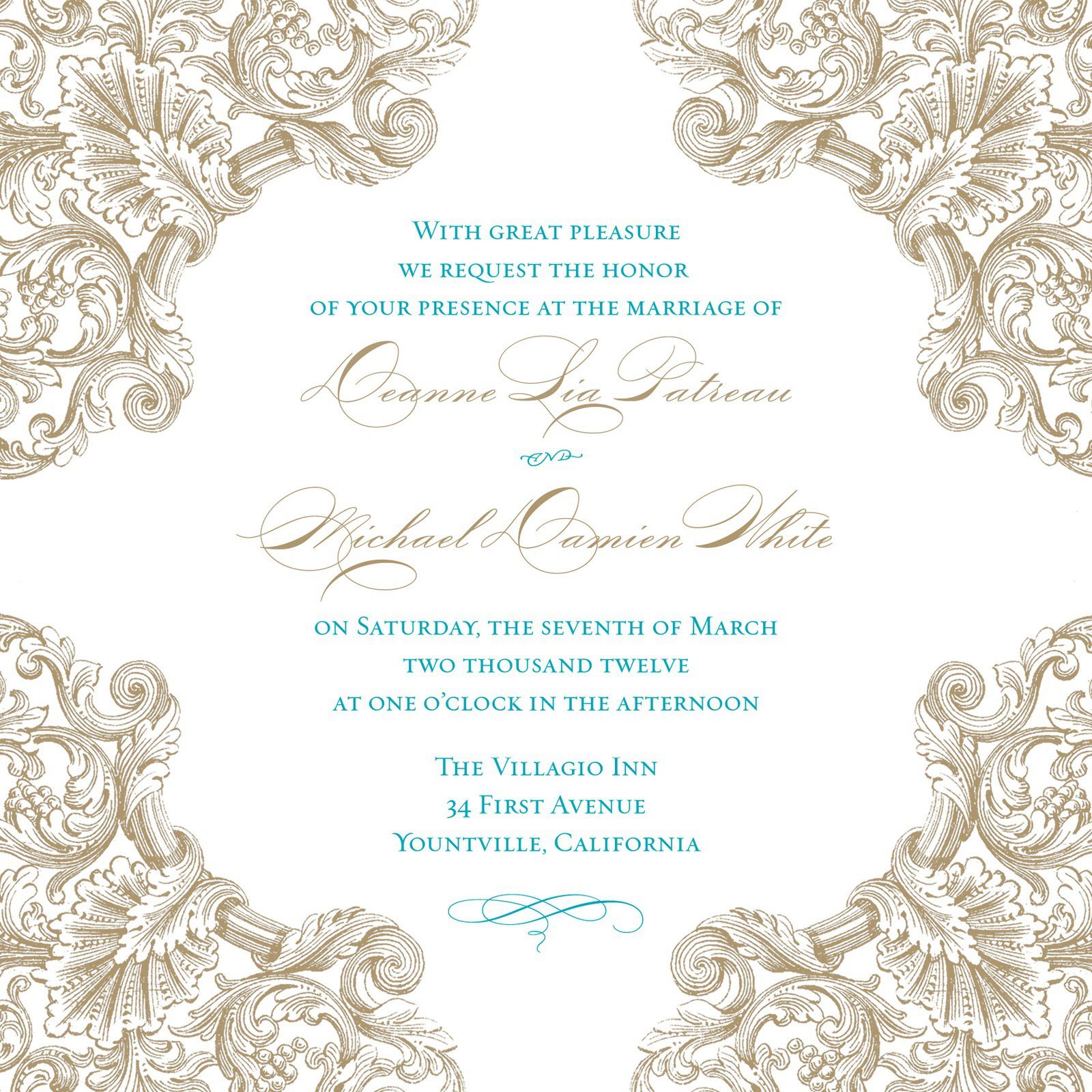 Printable Blank Invitation Templates