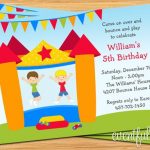 Bounce House Invitations Printable