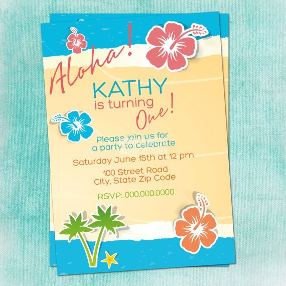 Printable Hawaiian Invitations Free