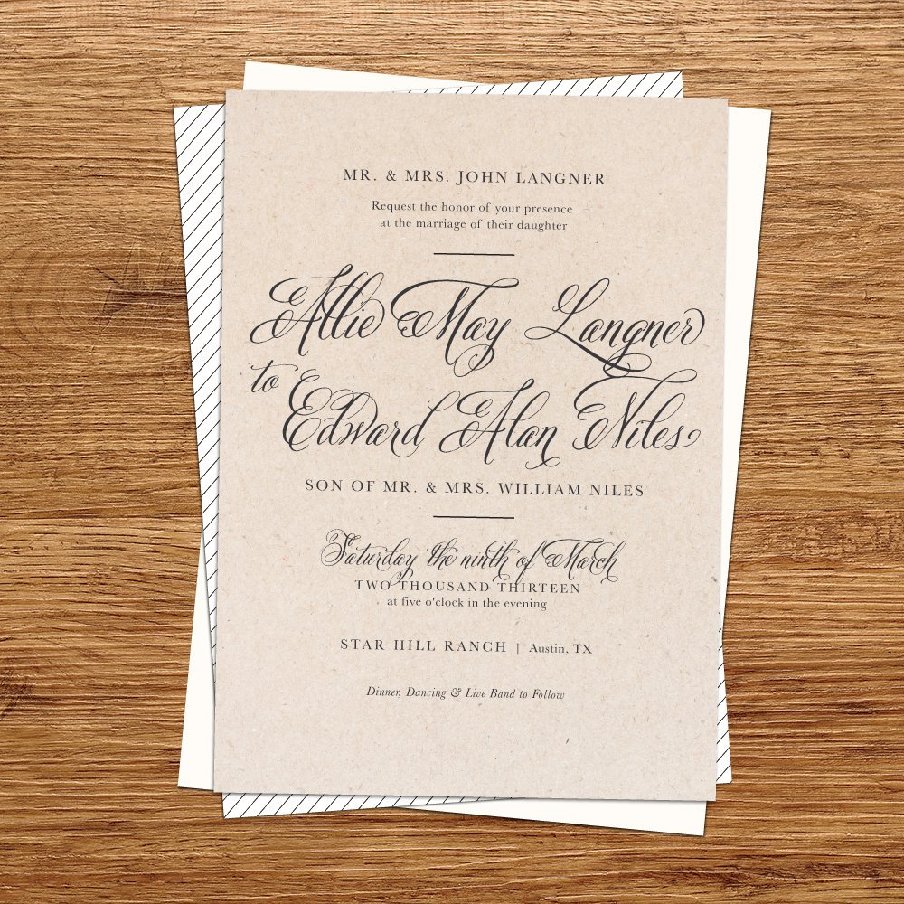Printable Holiday Invitation Paper