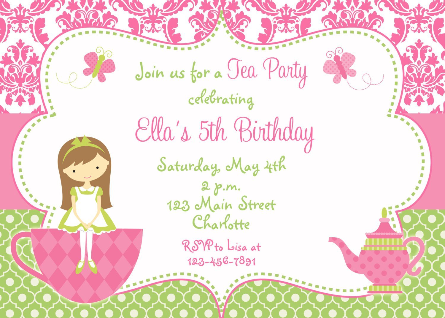 Printable Party Invitations Etsy