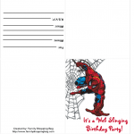 Printable Spider-man Invitations
