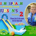 Water Slide Birthday Invitations Printable