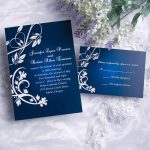 Purple Damask Wedding Invitations