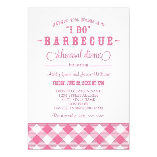 Rehearsal Dinner Bbq Invitations Templates