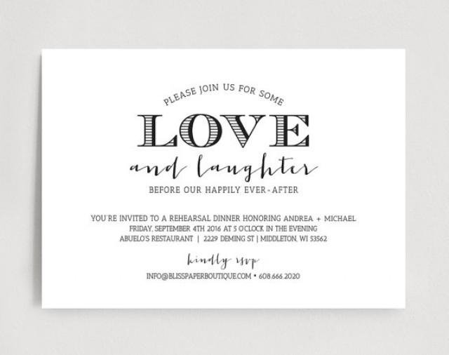 Rehearsal Dinner Invitation Template Download