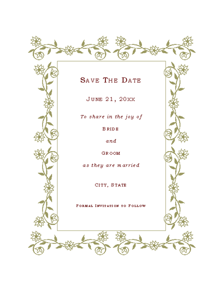 Renaissance Invitation Template