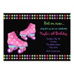Skate Birthday Invitations Templates