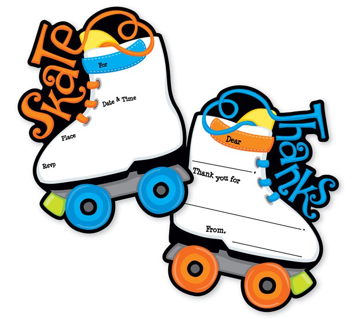 Roller Skates Invitations Printable Invitation Design Blog