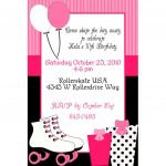 Roller Skating Party Invitations