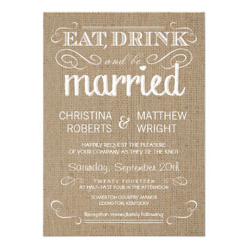 Rustic Country Wedding Invitations
