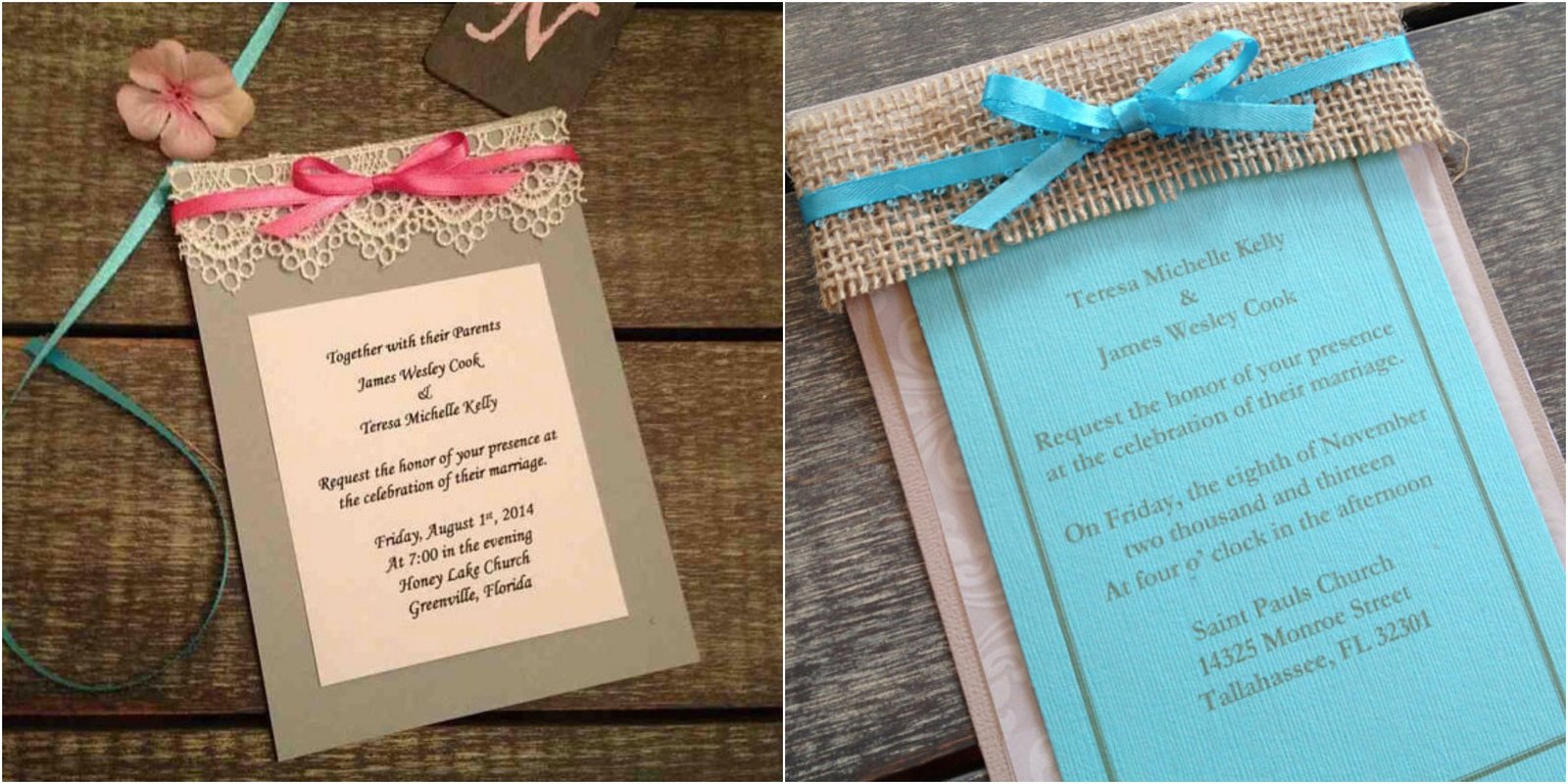 Rustic Country Wedding Invitations Cheap