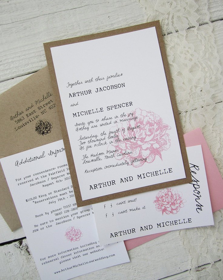 Rustic Nature Wedding Invitations