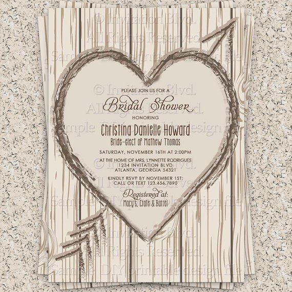 Rustic Wedding Invitation Templates Free