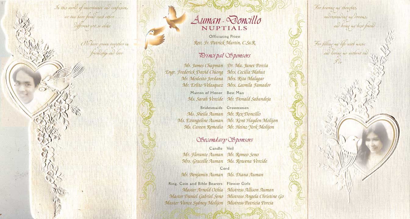 Sample Invitation Designs Wedding