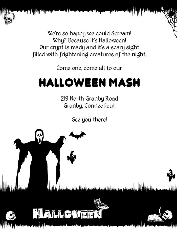 Spooky Halloween Invitation Templates