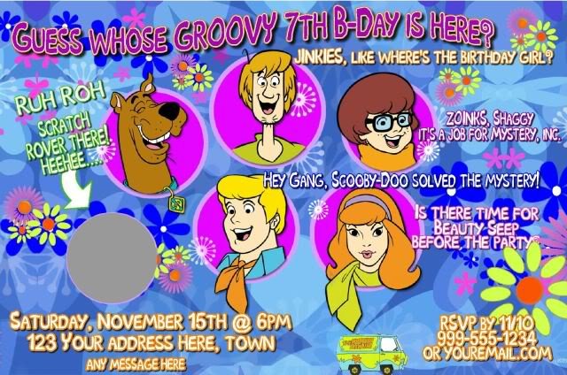 Scooby Doo Party Invitations Printable Uk