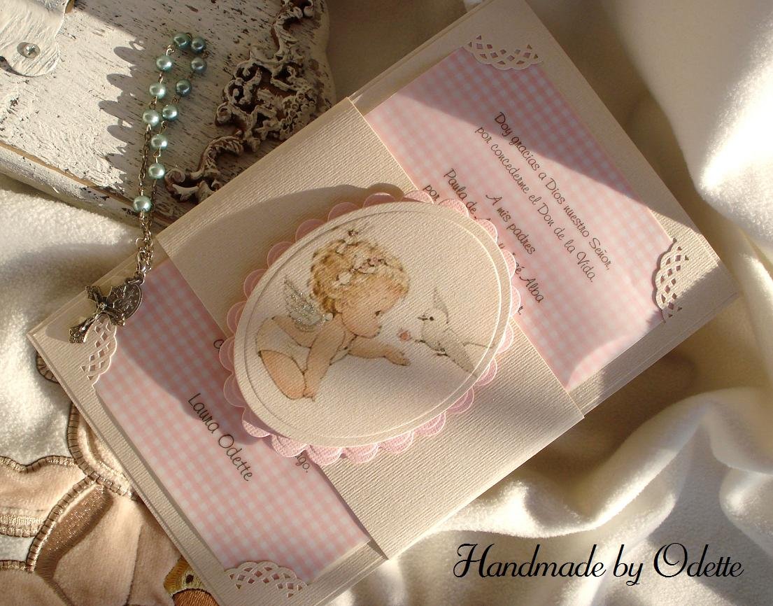 Scrapbooking Christening Invitations