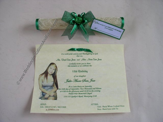 Scroll Paper Invitations