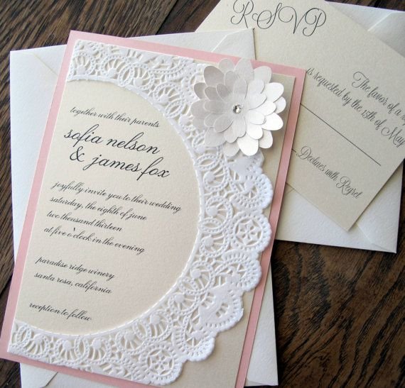 Shabby Chic Wedding Invitations