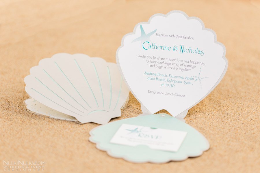 Shell Wedding Invitations Uk