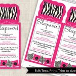 Sleeping Bag Invitation Printable Templates
