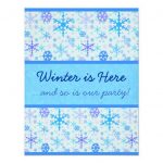 Snowflake Party Invitations