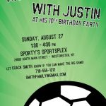 Soccer Birthday Party Invitation Wording