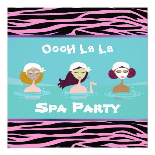 Spa Slumber Party Invitations Zazzle