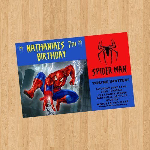 Spider-man Invitations