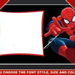Spider-man Invitations Editable