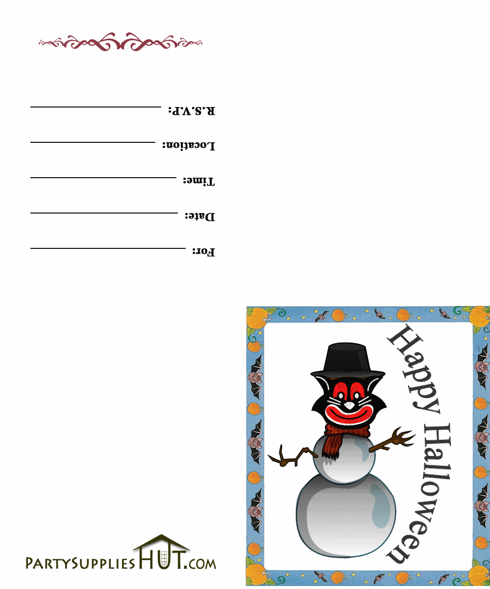 Spongebob Invitation Templates