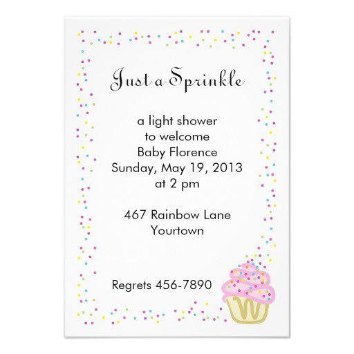 Sprinkle Baby Shower Invitations Templates