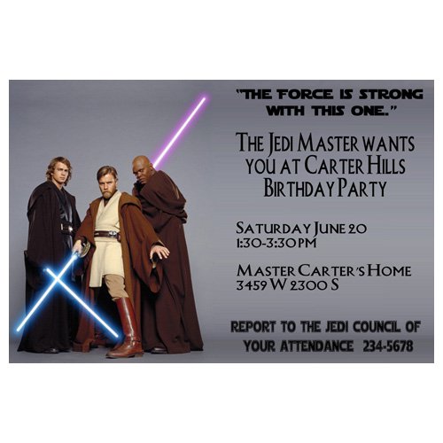 Star Wars Birthday Invitations
