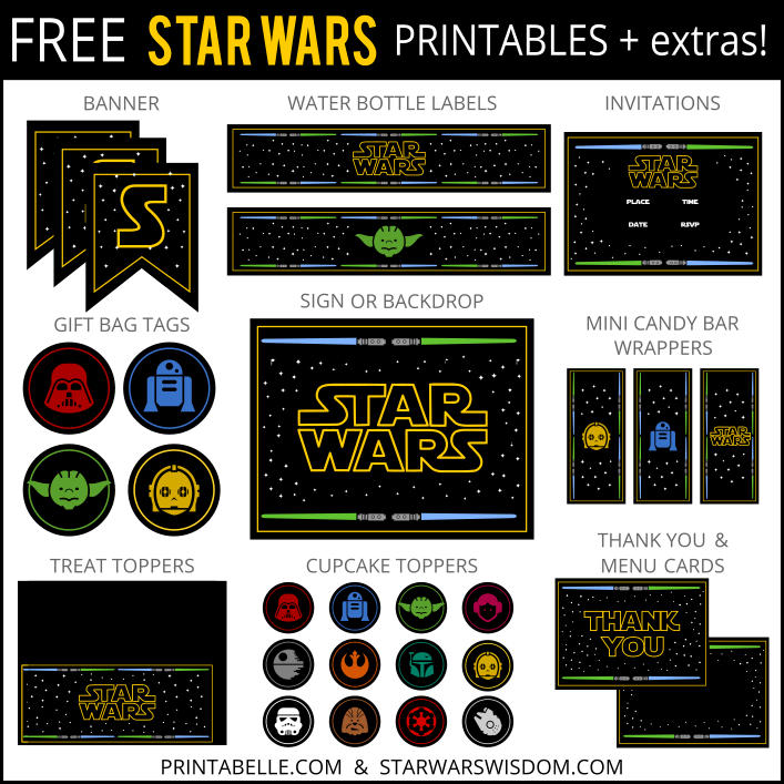 Star Wars Birthday Party Free Printables