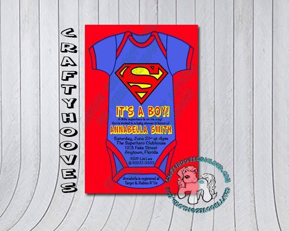 Superman Invitations To Print Out