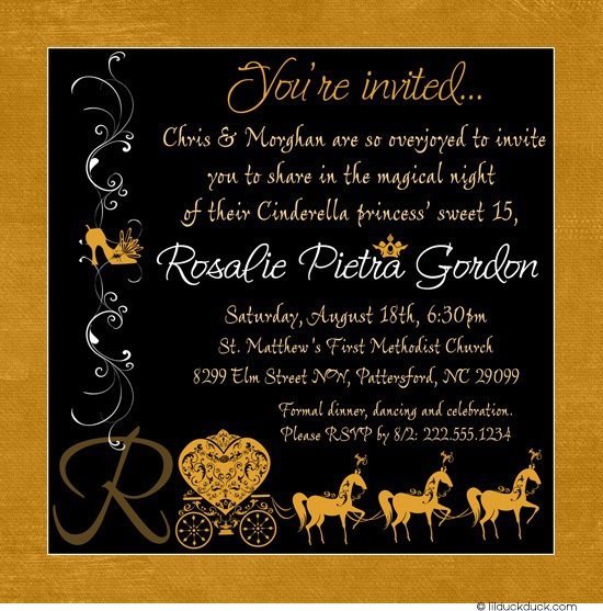 Sweet 15 Invitations Cards