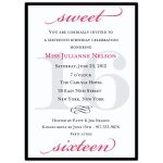 Sweet Sixteen Birthday Invitation Wording