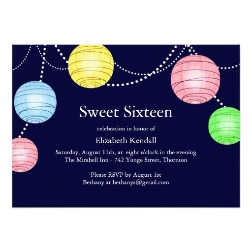 Sweet Sixteen Invitations Cheap