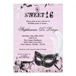 Sweet Sixteen Masquerade Invitations