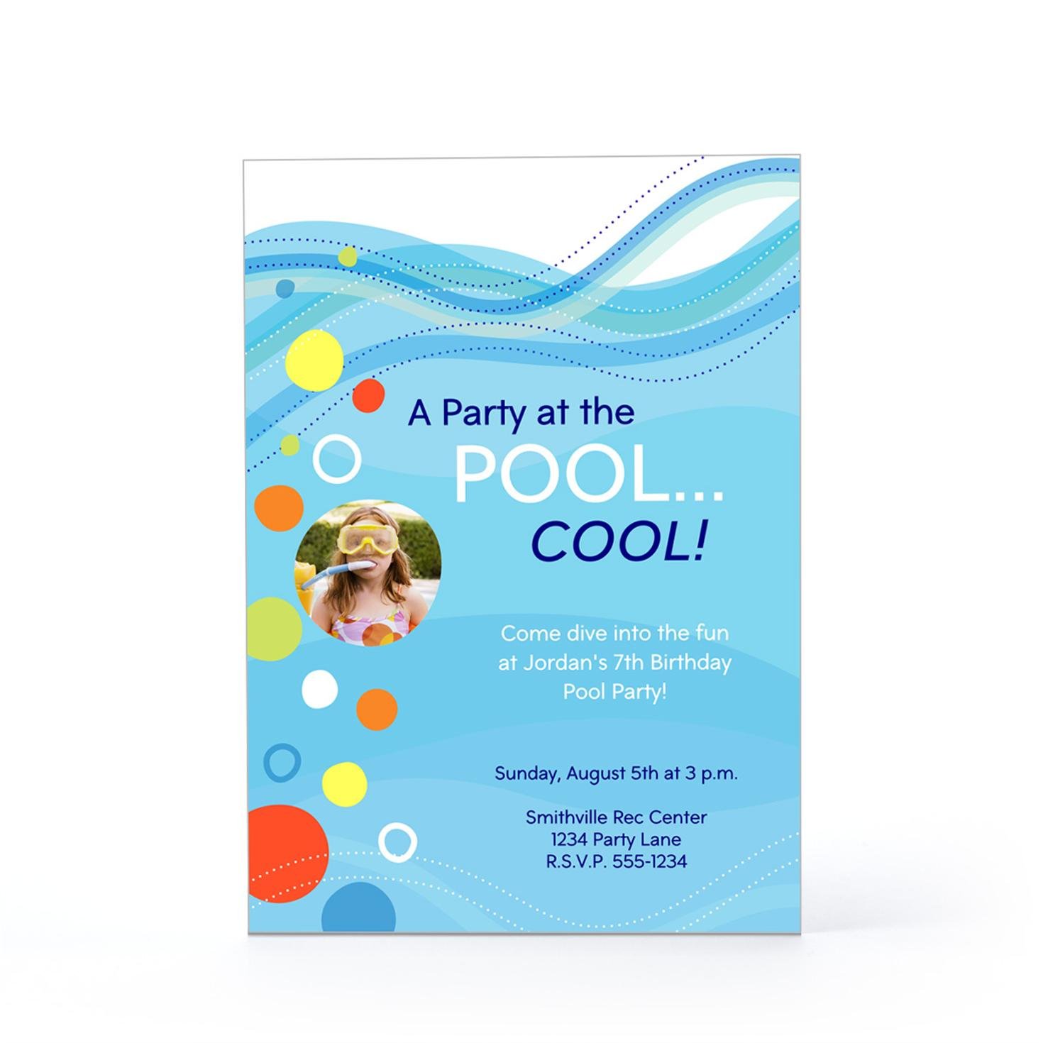 Swimming Pool Party Invitations Wording