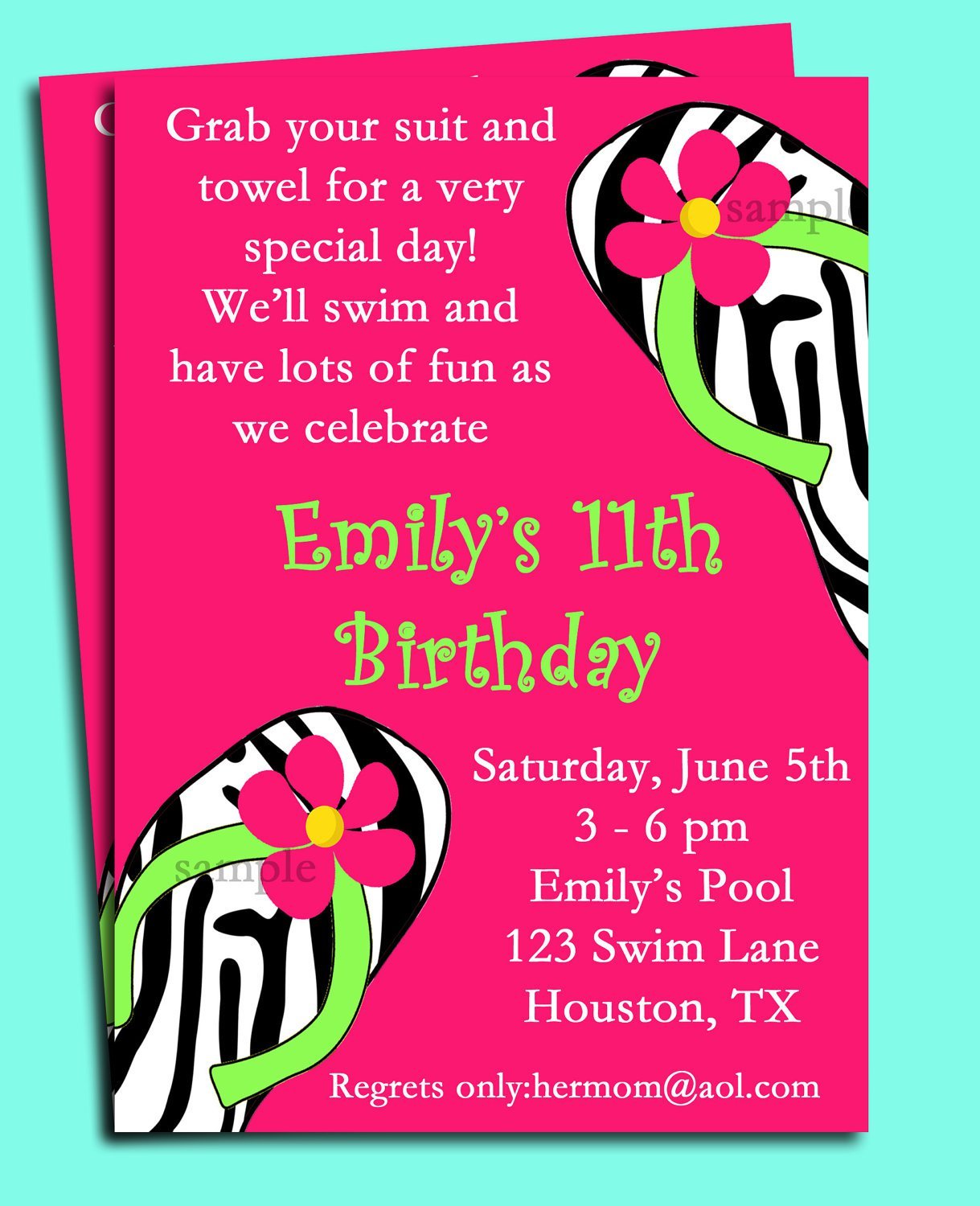 Swimming Pool Party Invitations Wording